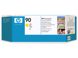 HP 90 Yellow DesignJet Printhead and Printhead Cleaner(C5057A)