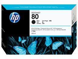 HP 80 350-ml Black DesignJet Ink Cartridge (C4871A)
