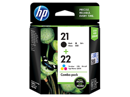 HP 21 Black/22 Tri-color 2-pack Original Ink Cartridges (CC630AA)