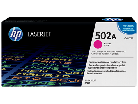 HP 502A Magenta Original LaserJet Toner Cartridge (Q6473A)