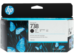HP 738 130ml Black DesignJet Ink Cartridge (498N4A)