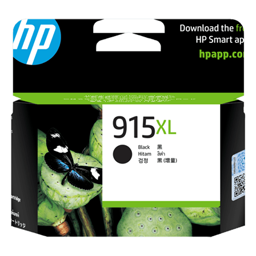 HP 915XL High Yield Black Original Ink Cartridge (3YM22AA)
