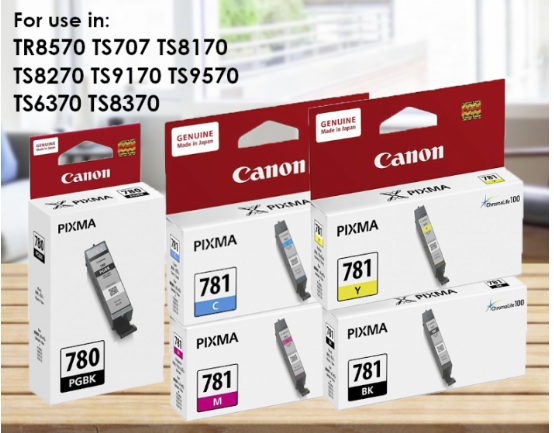 Bộ mực máy in phun Canon Pixma TS707A